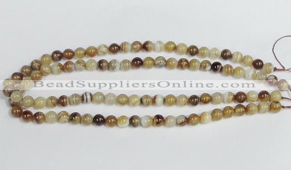 CAG937 16 inches 8mm round madagascar agate gemstone beads