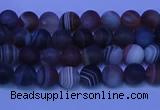 CAG9370 15.5 inches 4mm round matte botswana agate beads