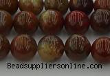 CAG9392 15.5 inches 8mm round red moss agate beads wholesale