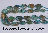 CAG9412 15.5 inches 20*25mm - 25*35mm freeform ocean agate beads