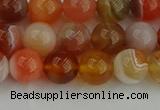 CAG9562 15.5 inches 8mm round red botswana agate gemstone beads