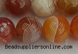 CAG9565 15.5 inches 14mm round red botswana agate gemstone beads