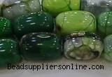 CAG9568 15.5 inches 13*18mm drum dragon veins agate beads