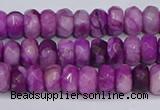 CAG9572 15.5 inches 4*6mm faceted rondelle crazy lace agate beads