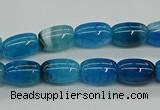 CAG9624 15.5 inches 8*12mm drum dragon veins agate beads wholesale