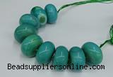 CAG9685 7.5 inches 20*35mm rondelle agate gemstone beads