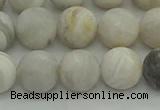 CAG9703 15.5 inches 10mm round matte grey agate beads wholesale