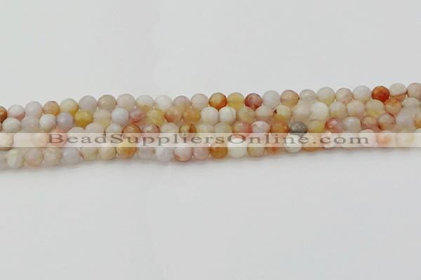 CAG9719 15.5 inches 6mm faceted round colorful agate beads wholesale