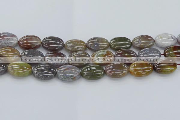 CAG9743 15.5 inches 15*20mm oval Indian agate beads wholesale