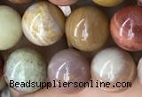 CAG9807 15.5 inches 10mm round wood agate beads wholesale