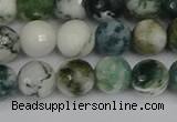 CAG9839 15.5 inches 8mm faceted round tree agate beads