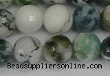 CAG9841 15.5 inches 12mm faceted round tree agate beads