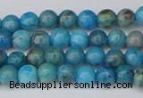 CAG9931 15.5 inches 4mm round blue crazy lace agate beads