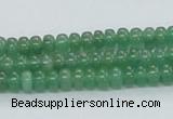 CAJ10 15.5 inches 4*6mm rondelle green aventurine jade beads