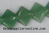 CAJ303 15.5 inches 18*18mm diamond green aventurine jade beads