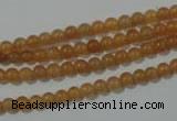 CAJ350 15.5 inches 4mm round red aventurine beads wholesale