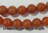 CAJ353 15.5 inches 10mm round red aventurine beads wholesale