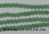 CAJ400 15.5 inches 4mm round green aventurine beads wholesale