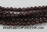 CAJ450 15.5 inches 4mm round purple aventurine beads wholesale