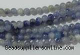 CAJ500 15.5 inches 4mm round blue aventurine beads wholesale