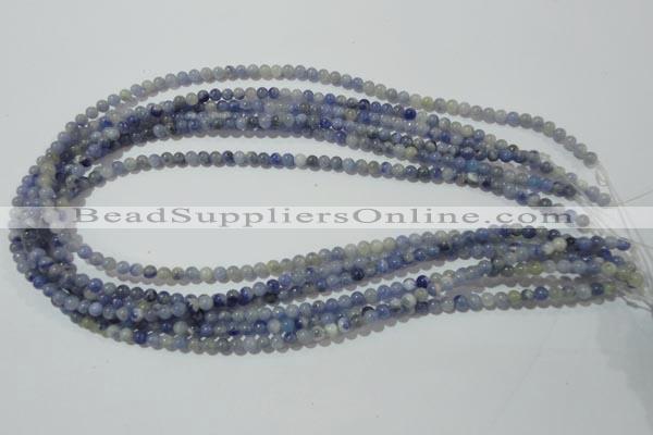 CAJ500 15.5 inches 4mm round blue aventurine beads wholesale