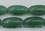 CAJ53 15.5 inches 12*26mm rice green aventurine jade beads wholesale