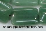 CAJ54 15.5 inches 22*30mm rectangle green aventurine jade beads wholesale