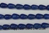 CAJ571 15.5 inches 6*8mm teardrop blue aventurine beads wholesale