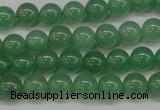 CAJ602 15.5 inches 8mm round A grade green aventurine beads