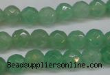 CAJ622 15.5 inches 8mm faceted round green aventurine beads