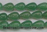 CAJ632 15.5 inches 10*14mm teardrop green aventurine beads