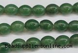 CAJ643 15.5 inches 8*10mm rice green aventurine beads