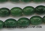 CAJ647 15.5 inches 10*14mm rice green aventurine beads