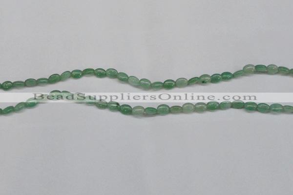 CAJ676 15.5 inches 5*8mm oval green aventurine beads