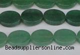 CAJ678 15.5 inches 10*14mm oval green aventurine beads