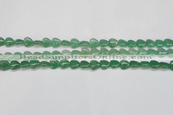 CAJ685 15.5 inches 12*12mm heart green aventurine beads