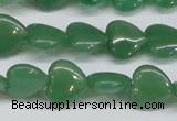 CAJ686 15.5 inches 14*14mm heart green aventurine beads