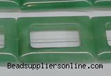 CAJ690 15.5 inches 25*35mm rectangle green aventurine beads