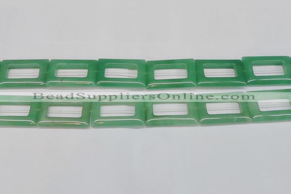 CAJ690 15.5 inches 25*35mm rectangle green aventurine beads