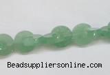 CAJ692 15.5 inches 3*10mm curved moon green aventurine beads