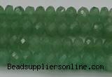 CAJ701 15.5 inches 4*6mm faceted rondelle green aventurine beads