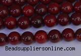 CAJ750 15.5 inches 4mm round apple jasper beads wholesale