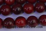 CAJ753 15.5 inches 10mm round apple jasper beads wholesale