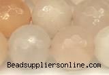 CAJ823 15 inches 12mm faceted round pink aventurine beads