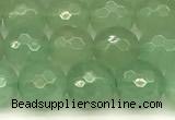 CAJ830 15 inches 6mm faceted round green aventurine beads