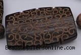 CAL20 14.5 inches 42*59mm carved flat drum agalmatolite beads