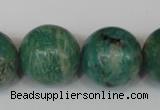 CAM1008 15.5 inches 20mm round natural Russian amazonite beads