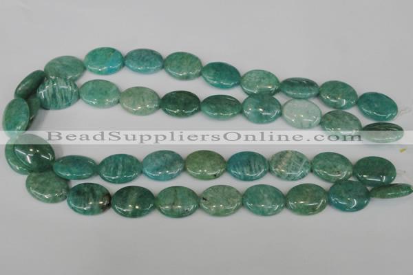 CAM1022 15.5 inches 15*20mm oval natural Russian amazonite beads