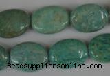 CAM1023 15.5 inches 15*20mm flat drum natural Russian amazonite beads