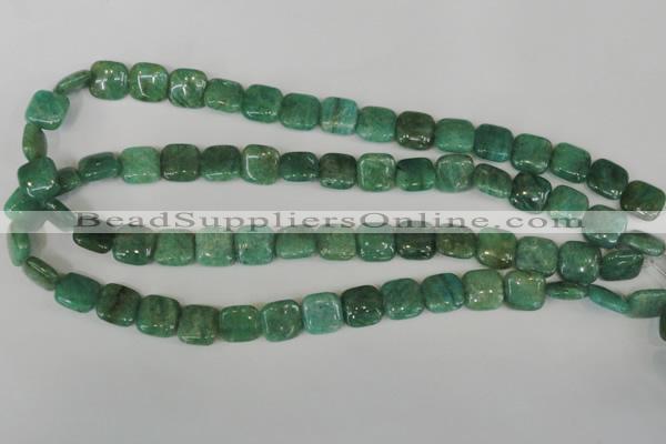 CAM1026 15.5 inches 12*12mm square natural Russian amazonite beads